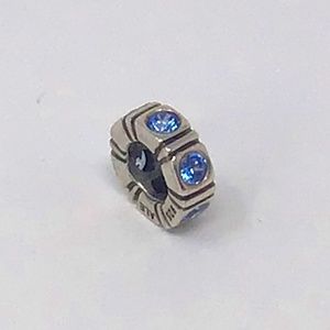 Pandora Retired Trinity Blue CZ Spacer #790368CZB
